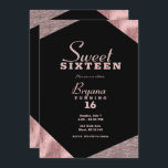 バラ金ゴールドグラマー幾何モダン甘味16パーティー 招待状<br><div class="desc">カスタマイズイベント</div>