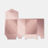 バラ金ゴールドグラムアニマルプリントキラキラ フェイバーボックス (折り畳みなし)