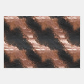 バラ金ゴールドグラムアンドブラック ラッピングペーパーシート (正面2)