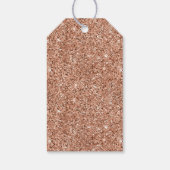 バラ金ゴールドグラムグリッタークリスマスツリー ギフトタグ (裏面)
