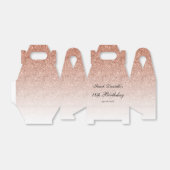 バラ金ゴールドグラムグリッター任意の年誕生日 フェイバーボックス (折り畳みなし)