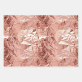 バラ金ゴールドグラムグリッター ラッピングペーパーシート (正面)