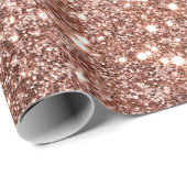 バラ金ゴールドグラムグリッター ラッピングペーパー (ロールコーナー)