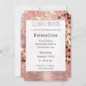 バラ金ゴールドグラムスパークルチーター 招待状 (正面)