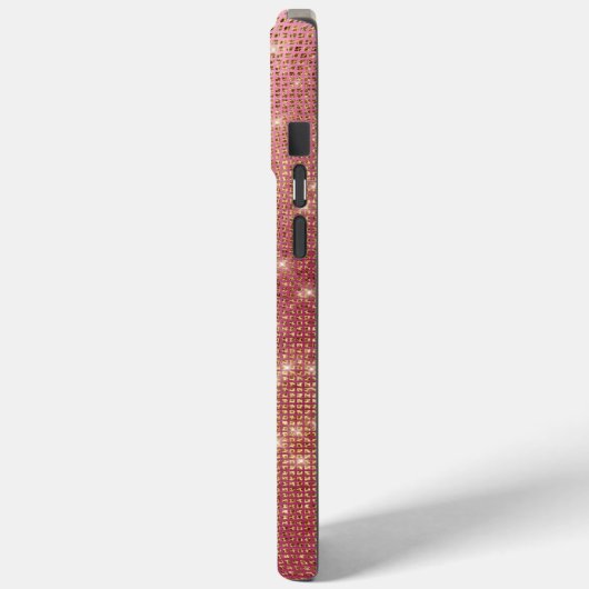 バラ金ゴールドグラムスパークル Case-Mate iPhoneケース (裏面 / 左)