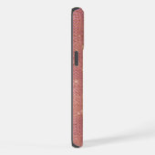 バラ金ゴールドグラムスパークル iPhoneケース (右側面)