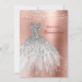 バラ金ゴールドグラムダイアモンドスパークルキンセアニラ 招待状 (正面)