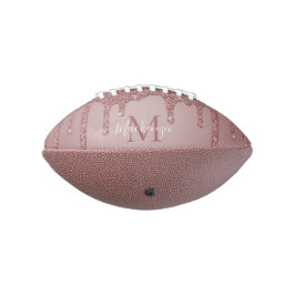 バラ金ゴールドグラムドリッピンググリッターモノグラム アメリカンフットボール