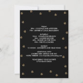 バラ金ゴールドグラムバチェロレッテウィークエンド招待状 招待状 (裏面)