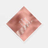 バラ金ゴールドグラムユニコーン誕生日 スタンダードランチョンナプキン (角)