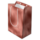 バラ金ゴールドグラムユニコーン誕生日 ミディアムペーパーバッグ (裏面アングル)