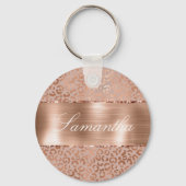 バラ金ゴールドグラムレオパード キーホルダー (正面)