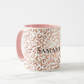 バラ金ゴールドグラムレオパード マグカップ (正面左)