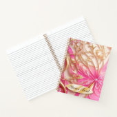 バラ金ゴールドグラモールクラシービジネスシックデザイン ノートブック (内部)