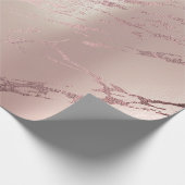 バラ金ゴールドグランギー抽象芸術大理石ブラシ ラッピングペーパー (角)