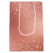 バラ金ゴールドグリジーグリッタースパークル ミディアムペーパーバッグ (裏面)