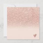 バラ金ゴールドグリッタピンクのギフト証明書のロゴ (裏面)