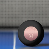 バラ金ゴールドグリッターあなたの手紙の名前ピンポンボール 卓球ボール (ネット)