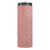 バラ金ゴールドグリッターあなたは懸命事ができる タンブラー (裏面)