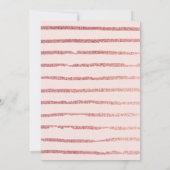 バラ金ゴールドグリッターかわいいスクリプト卒業ありがとう サンキューカード (裏面)