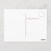 バラ金ゴールドグリッターかわいいスロスベビーシャワーありがとう ポストカード (裏面)