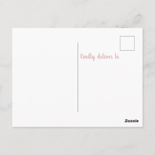 バラ金ゴールドグリッターかわいいスロスベビーシャワーありがとう ポストカード (裏面)