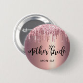 バラ金ゴールドグリッターが花嫁の母を流す 缶バッジ (正面&裏面)