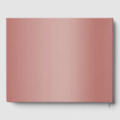 バラ金ゴールドグリッターとシルバー結婚ズリングや輪 ゲストブック (裏面)