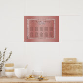 バラ金ゴールドグリッターとシルバー結婚ズリングや輪 ポスター (キッチン)