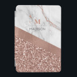 バラ金ゴールドグリッターとスパークルマーブルモノグラム iPad MINIカバー<br><div class="desc">バラ金ゴールドグリッターとSparkle Marble Monogramデザインは、名前とイニシャルのためのテンプレートでパーソナライズする準備ができている。テンプレートもしの最後のタブでクリック、フォントの色やスタイルを変更すカスタマイズる。</div>