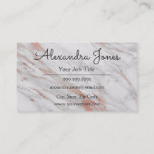 バラ金ゴールドグリッターとスパークルマーブル 名刺 (裏面)