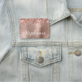 バラ金ゴールドグリッターとフォイル第1 名札 (インサイチュ)