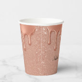 バラ金ゴールドグリッターとメタリックドライ結婚プス 紙コップ (右)