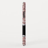 バラ金ゴールドグリッターとGems(名前とモノグラム付き) Case-Mate iPhoneケース (裏面/右)