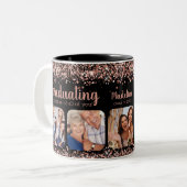 バラ金ゴールドグリッターのためにあなた5フォトグラード ツートーンマグカップ (正面左)