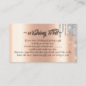 バラ金ゴールドグリッターの良さを望結婚む エンクロージャーカード (正面)