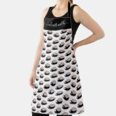 バラ金ゴールドグリッターまつげパーソナライズされたサロン エプロン (インサイチュ)