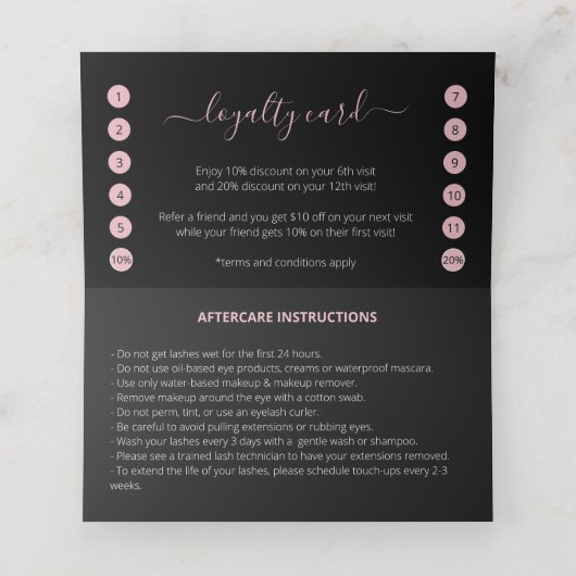 バラ金ゴールドグリッターまつ毛アフターケアすべて1つで ロイヤリティカード (内部開封)
