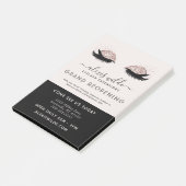 バラ金ゴールドグリッターまつ毛グランドオープニングサロン ポストイット (アングル)