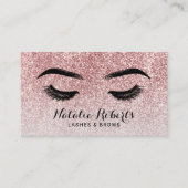 バラ金ゴールドグリッターまぶしメイクアップアーティスト 名刺 (正面)