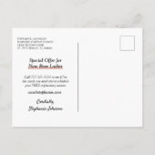 バラ金ゴールドグリッターやる気を起こさせる引用文事業 案内ポストカード (裏面)