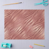 バラ金ゴールドグリッターアニマルプリント 薄葉紙 (クラフト)