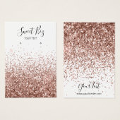 バラ金ゴールドグリッターイヤリングジュエリー保持者事業 (正面&裏面)