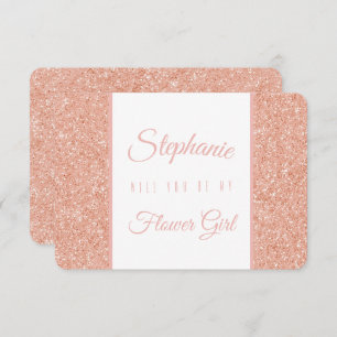 バラ金ゴールドグリッターウェディングパーティー 招待状