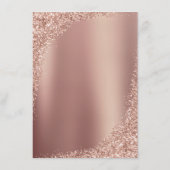 バラ金ゴールドグリッターエレガントウェディング披露宴 エンクロージャーカード (裏面)