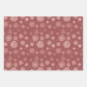 バラ金ゴールドグリッターエレガントクリスマスプレゼント ラッピングペーパーシート (正面3)