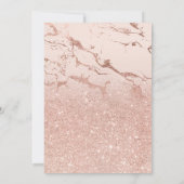 バラ金ゴールドグリッターエレガントシックスイート16 招待状 (裏面)