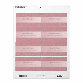 バラ金ゴールドグリッターエレガントトレンディーテンプレート出荷 ラベル (フルシート)