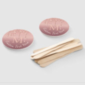 バラ金ゴールドグリッターカスタムあなたの手紙文字ハンドファン ハンドファン (組立なし)