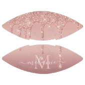 バラ金ゴールドグリッターカスタムレター名フットボールギフト アメリカンフットボール (パネル)